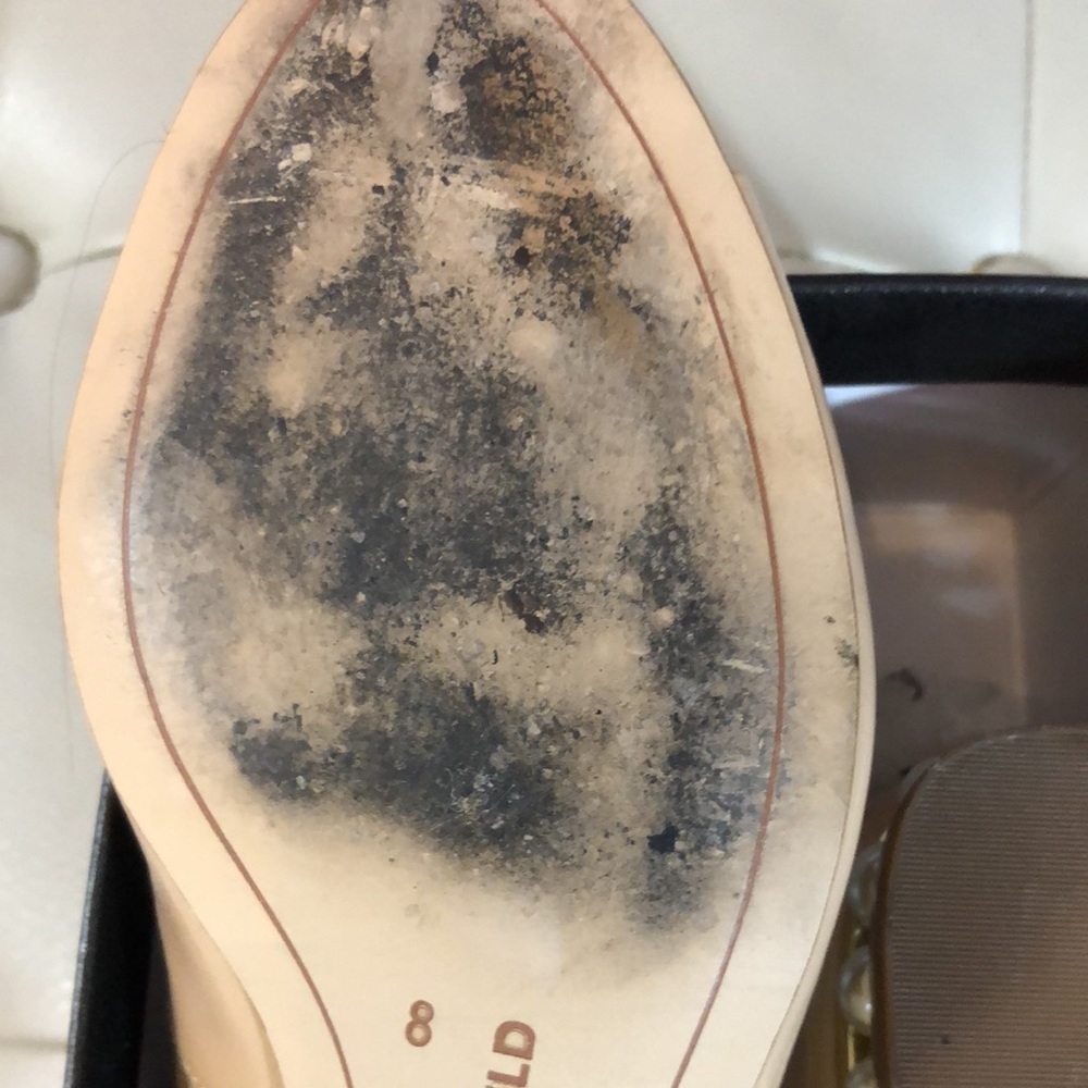 KL Nude leather/pearls shoes - Picture 10 of 11